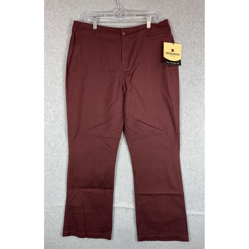 Woolrich Montevallo‎ Pant Womens 10 Cabernet Red Reflex Stretch Contemporary Fit